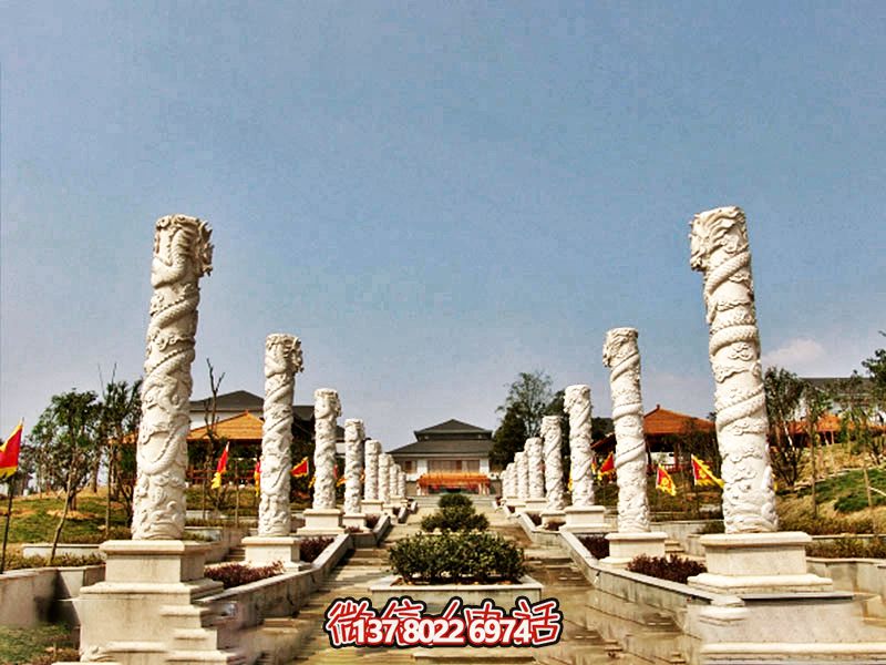 傳統工藝石雕龍柱，傳承古老文化