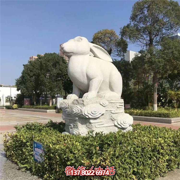 精美十二生肖大理石石雕，高端戶外園林裝飾