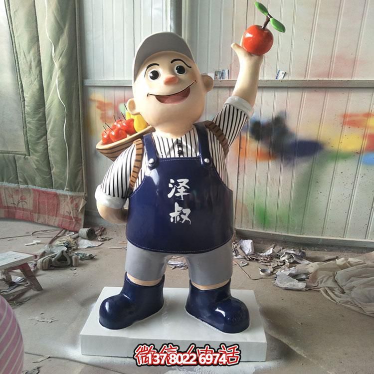 玻璃鋼彩繪擺件，點綴飯店酒店戶外廣場公園雕塑