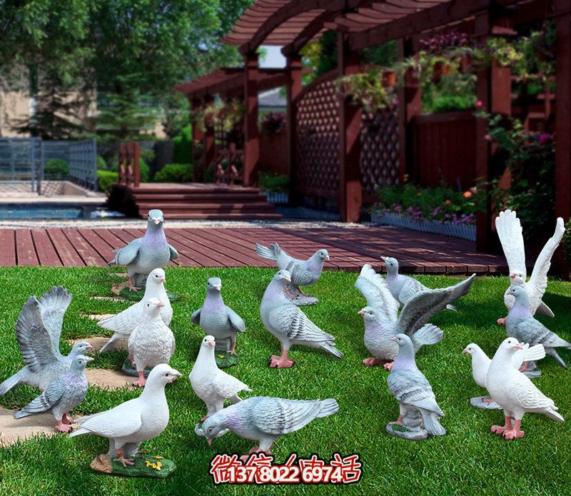 童趣仿真動物樹脂雕塑，打造完美草坪戶外景觀