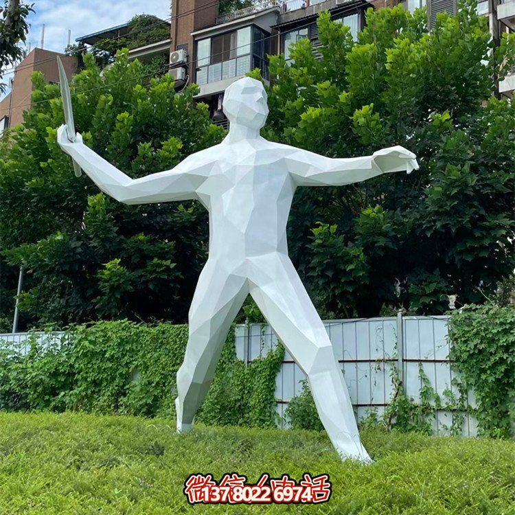 擲標(biāo)槍，玻璃鋼抽象運動人物
